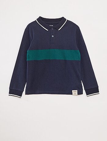 Polo de punto estilo rugby