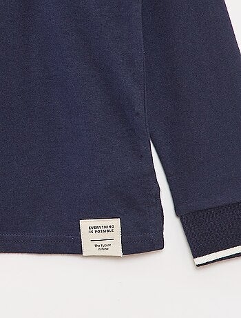 Polo de punto estilo rugby