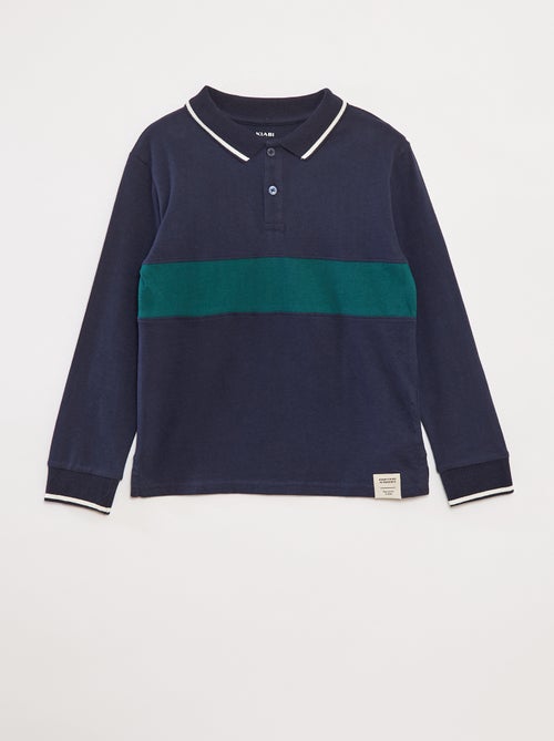Polo de punto estilo rugby - Kiabi