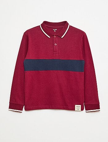 Polo de punto estilo rugby