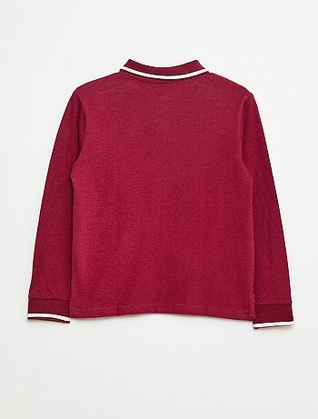 Polo de punto estilo rugby