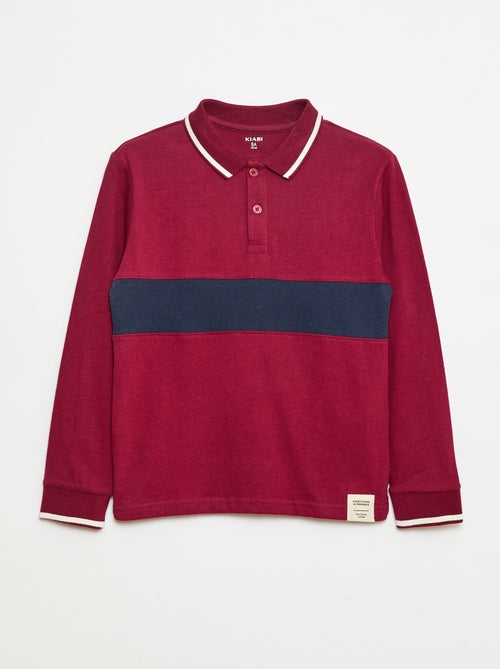 Polo de punto estilo rugby - Kiabi