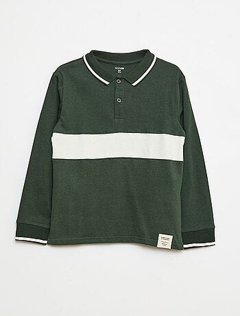 Polo de punto estilo rugby