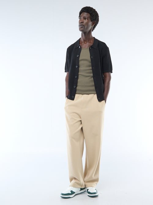 Polo de punto gofrado - Kiabi