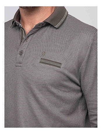 Polo de punto jacquard PALYPSO