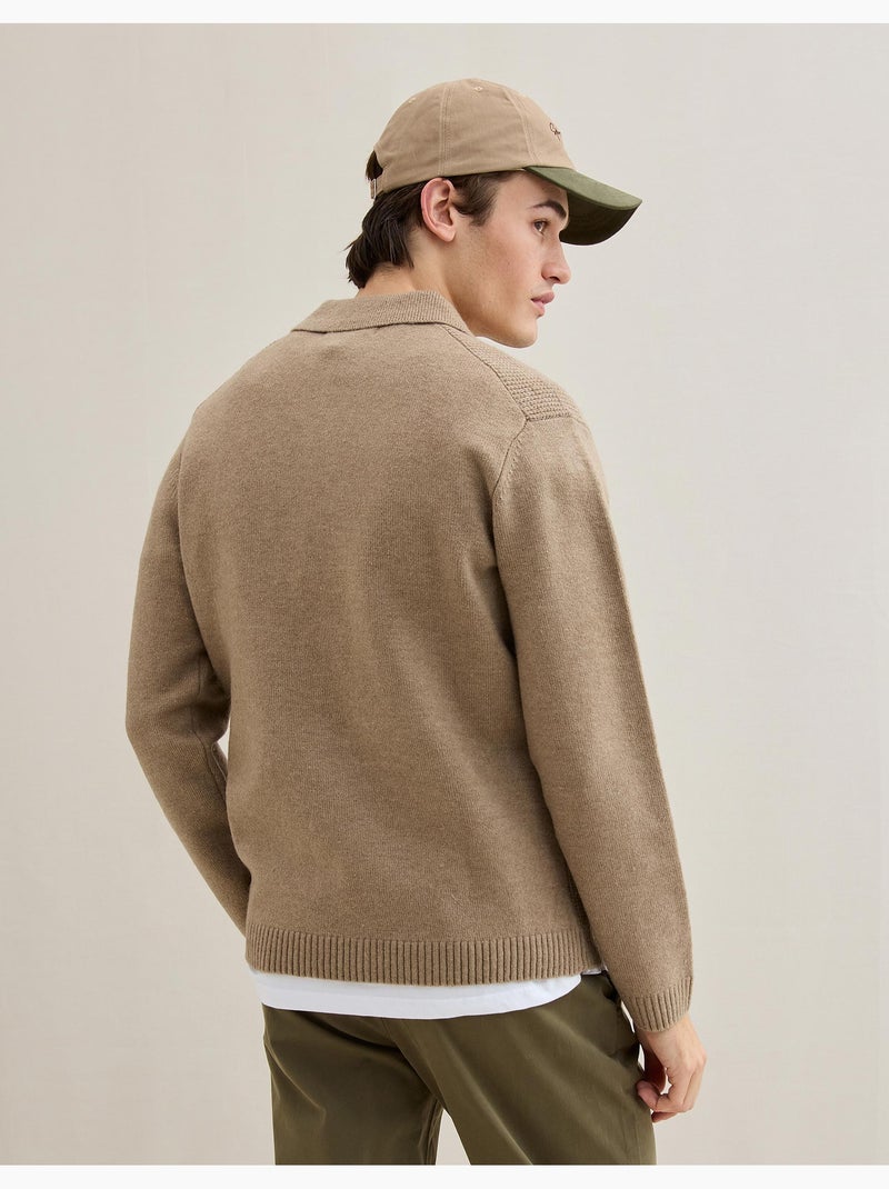 Polo de punto, mo fashion Marrón - Kiabi