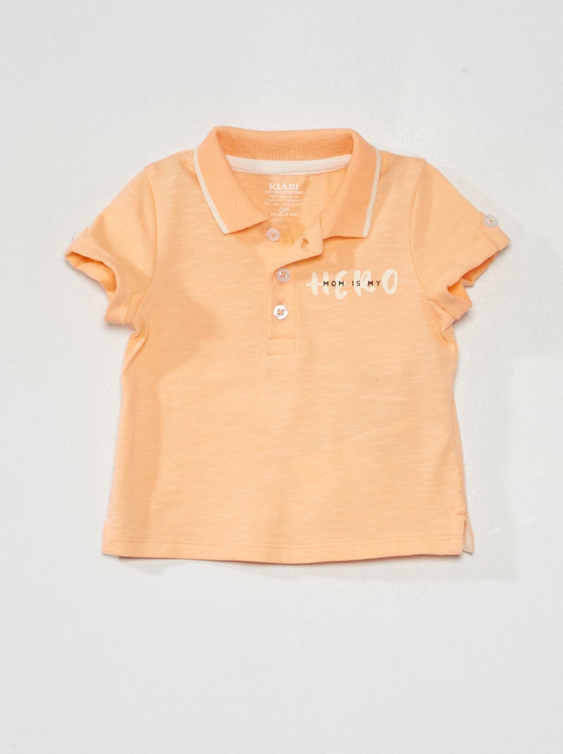 Polo de punto NARANJA - Kiabi