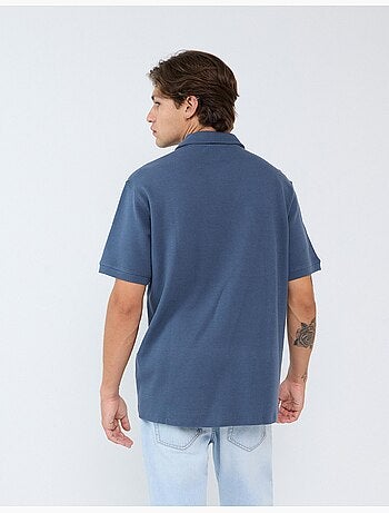 Polo de punto texturizado, mo fashion