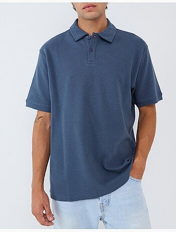 Polo de punto texturizado, mo fashion
