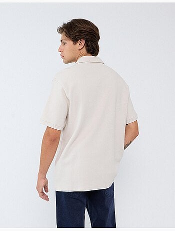 Polo de punto texturizado, mo fashion