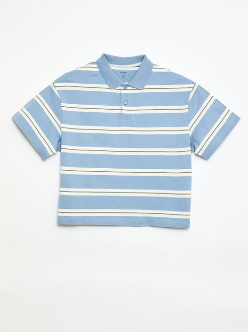 Polo de rayas de manga corta - Kiabi