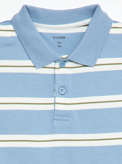 Polo de rayas de manga corta - Kiabi
