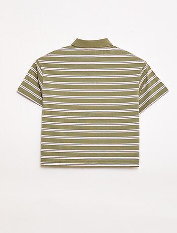 Polo de rayas de manga corta