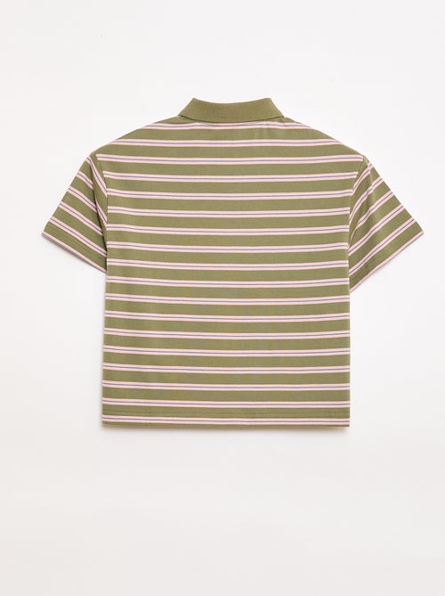 Polo de rayas de manga corta - Kiabi