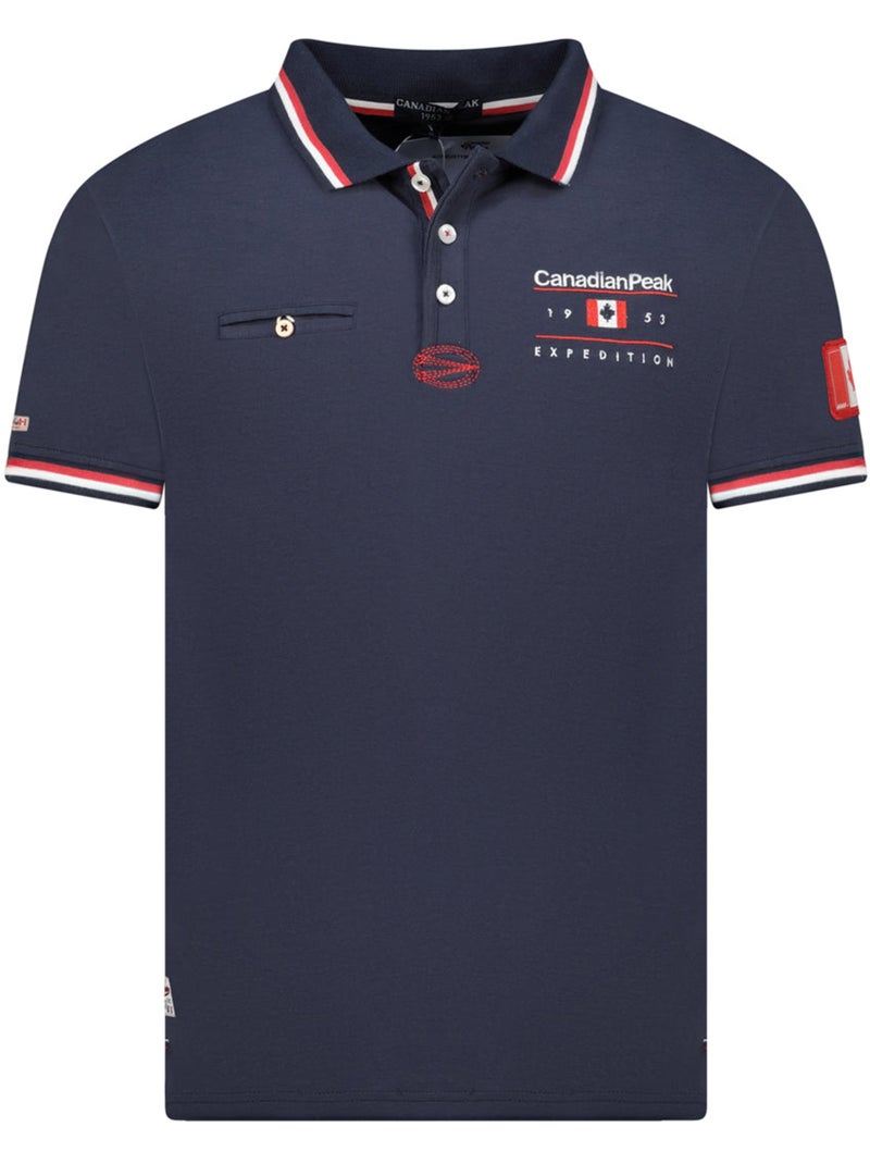 Polo de rayas en contraste konbustybleak – canadian peak Azul marino - Kiabi