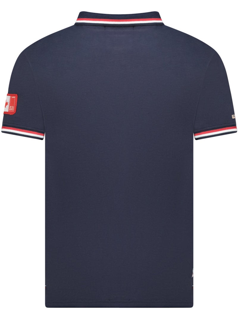 Polo de rayas en contraste konbustybleak – canadian peak Azul marino - Kiabi