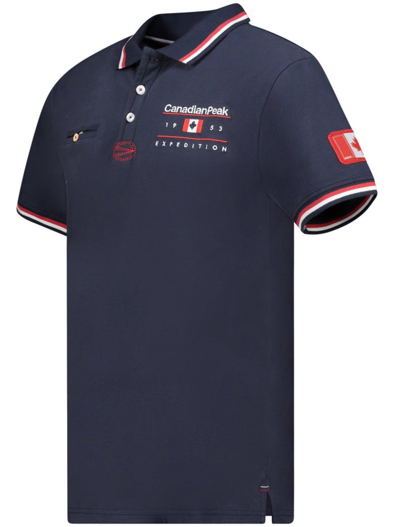 Polo de rayas en contraste konbustybleak – canadian peak Azul marino - Kiabi