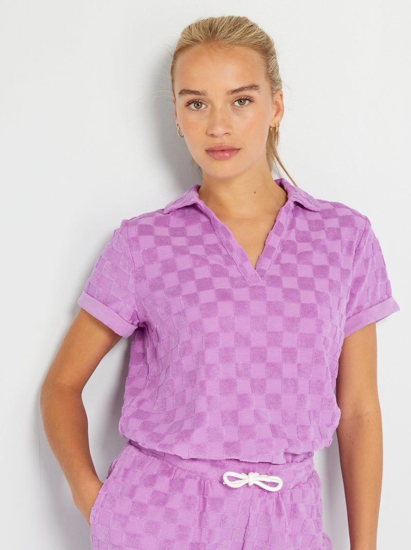 Polo de rizo rosa iris - Kiabi
