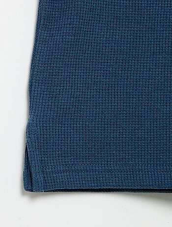 Polo de tejido de nido de abeja