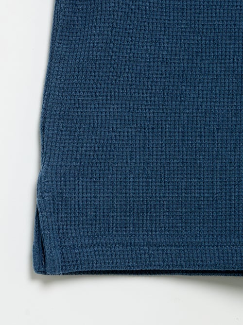 Polo de tejido de nido de abeja - Kiabi