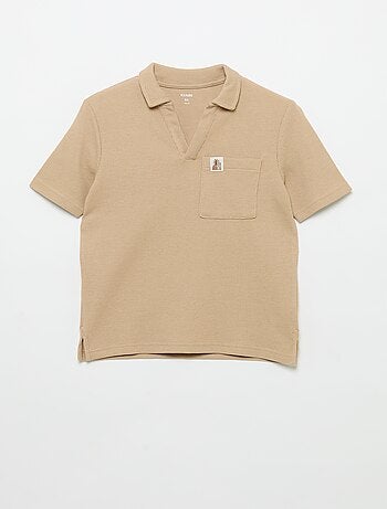 Polo de tejido de nido de abeja