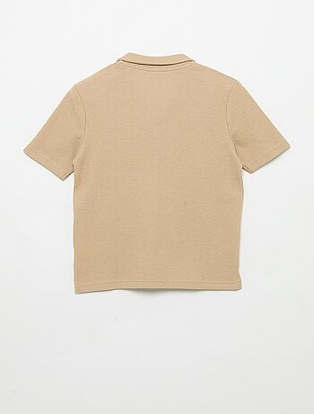 Polo de tejido de nido de abeja