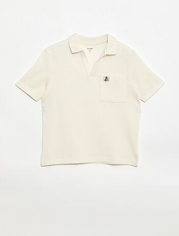 Polo de tejido de nido de abeja