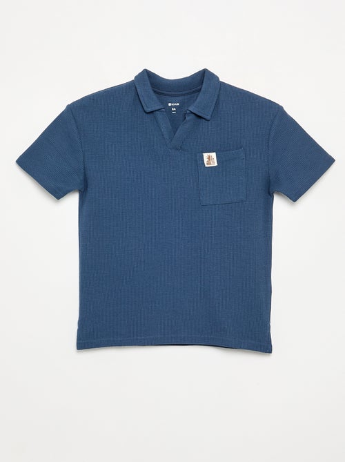 Polo de tejido de nido de abeja - Kiabi Polo de tejido de nido de abeja - Kiabi