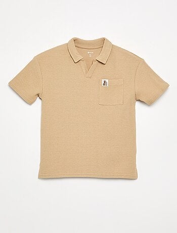 Polo de tejido de nido de abeja