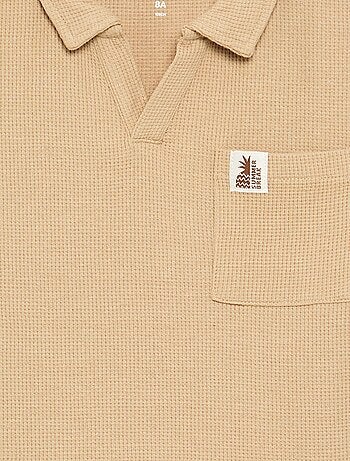 Polo de tejido de nido de abeja