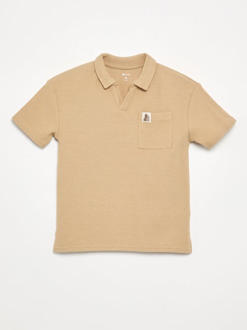 Polo de tejido de nido de abeja - Kiabi Polo de tejido de nido de abeja - Kiabi