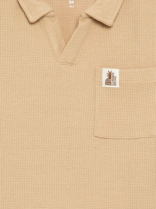 Polo de tejido de nido de abeja - Kiabi Polo de tejido de nido de abeja - Kiabi
