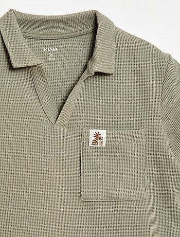 Polo de tejido de nido de abeja