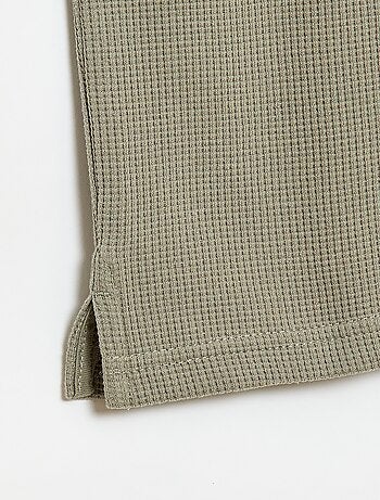 Polo de tejido de nido de abeja