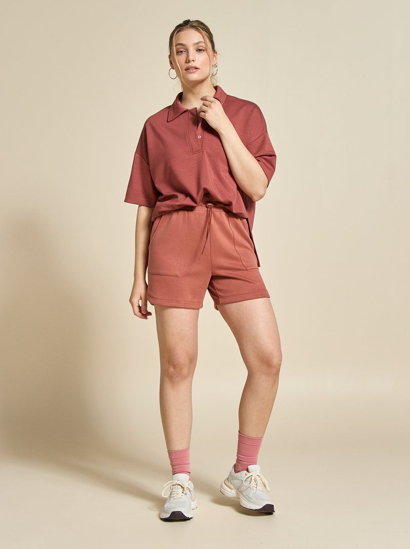 Polo deportivo oversize - (ekstract) Marron - Kiabi