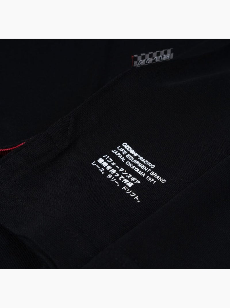 Polo diseño logotipo pequeño para hombre - ozoshi Negro - Kiabi
