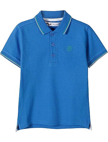 Polo diseño punta en contraste niños - minoti