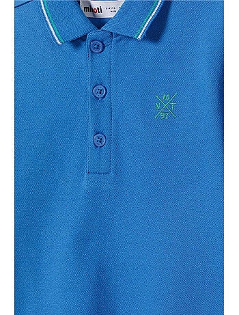 Polo diseño punta en contraste niños - minoti