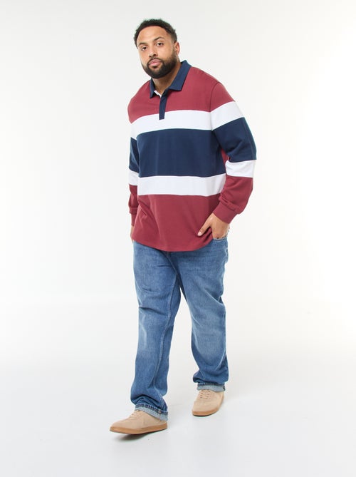 Polo estilo color block de manga larga - Kiabi