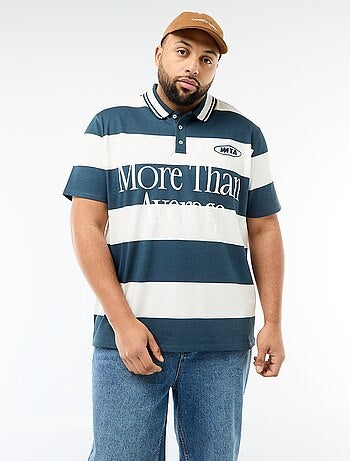 Polo estilo rugby de manga corta