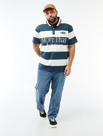 Polo estilo rugby de manga corta