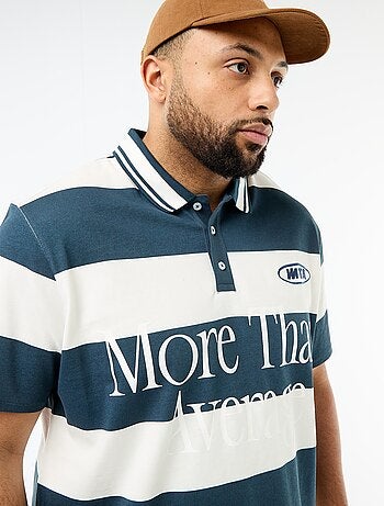 Polo estilo rugby de manga corta