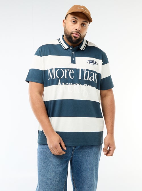 Polo estilo rugby de manga corta - Kiabi