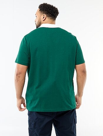 Polo estilo rugby de manga corta