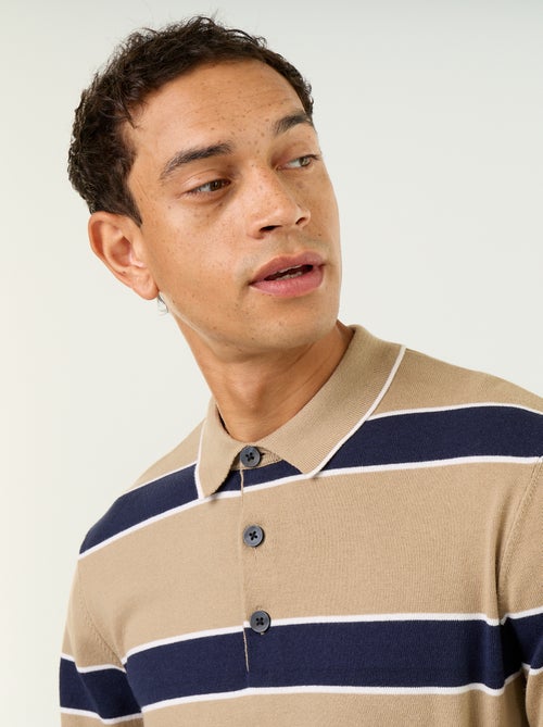 Polo estilo rugby de manga larga - Kiabi Polo estilo rugby de manga larga - Kiabi