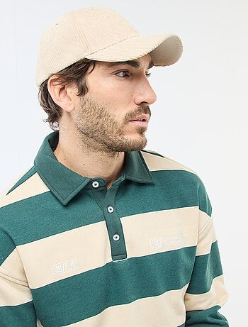 Polo estilo rugby de manga larga