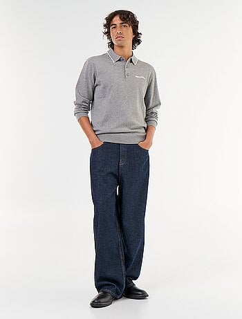 Polo estilo rugby de manga larga