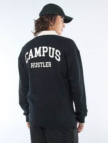 Polo estilo rugby de manga larga