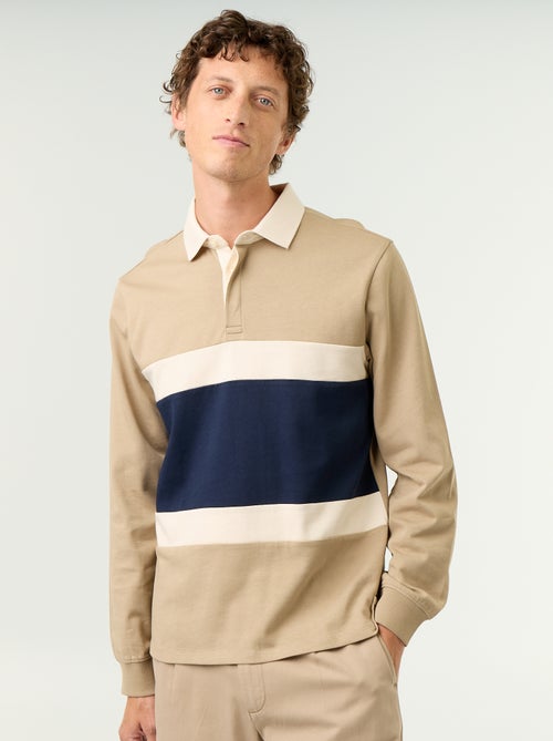Polo estilo rugby manga larga - Kiabi Polo estilo rugby manga larga - Kiabi