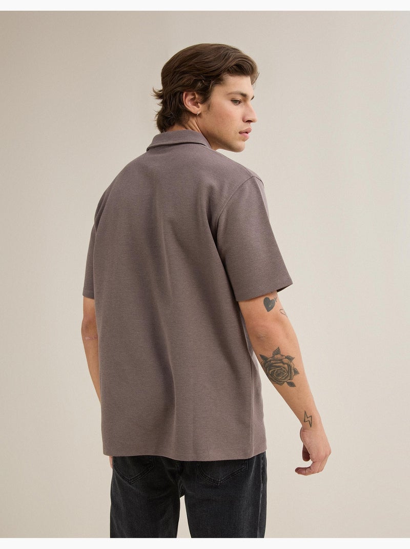 Polo estructurado, MO Fashion Marrón - Kiabi